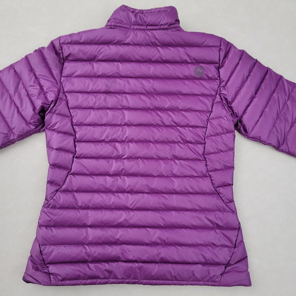 Marmot Womens Quasar Lightweight Down Puffer Jacket Small Purple Grape Excellent - Picture 5 of 12